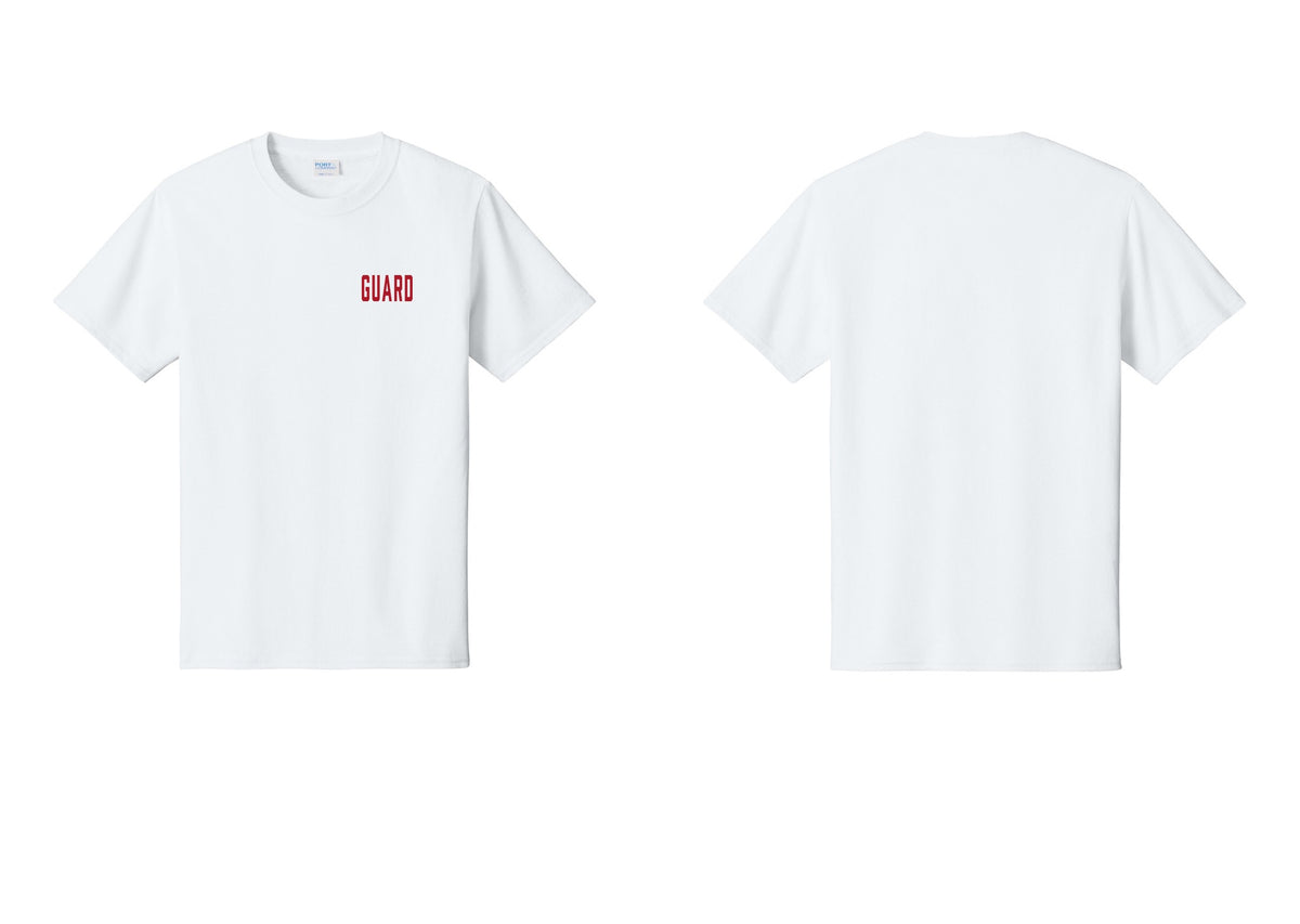 NYC Factory Guard T-Shirt, Condensed Lettering - Chest Only - White