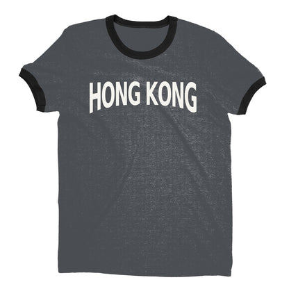 Hong Kong Ringer Tee — Dark Heather