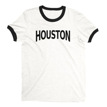 Houston Ringer Tee — White
