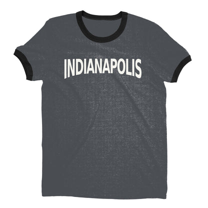 Indianapolis Ringer Tee — Dark Heather