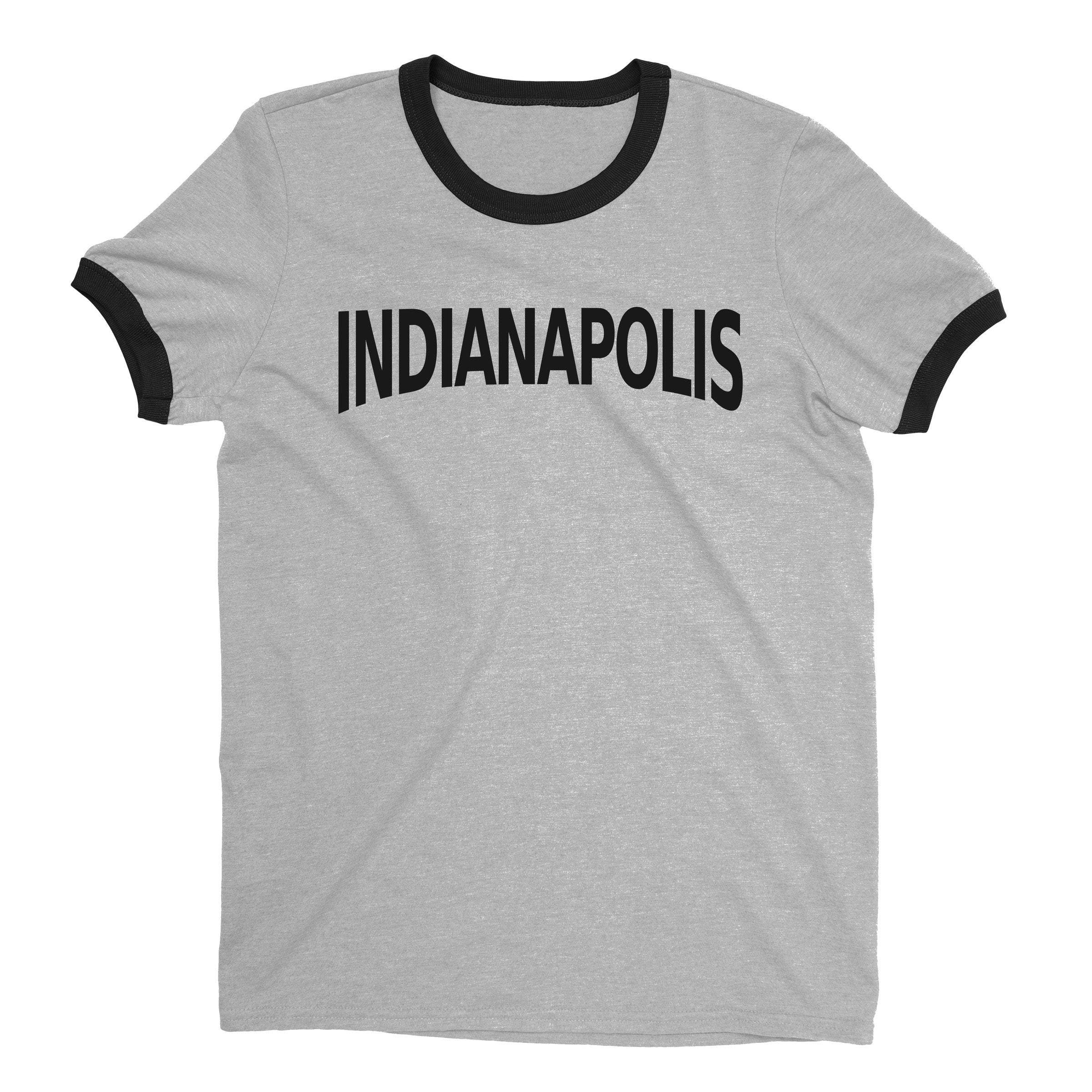 Indianapolis Ringer Tee — Heather Gray