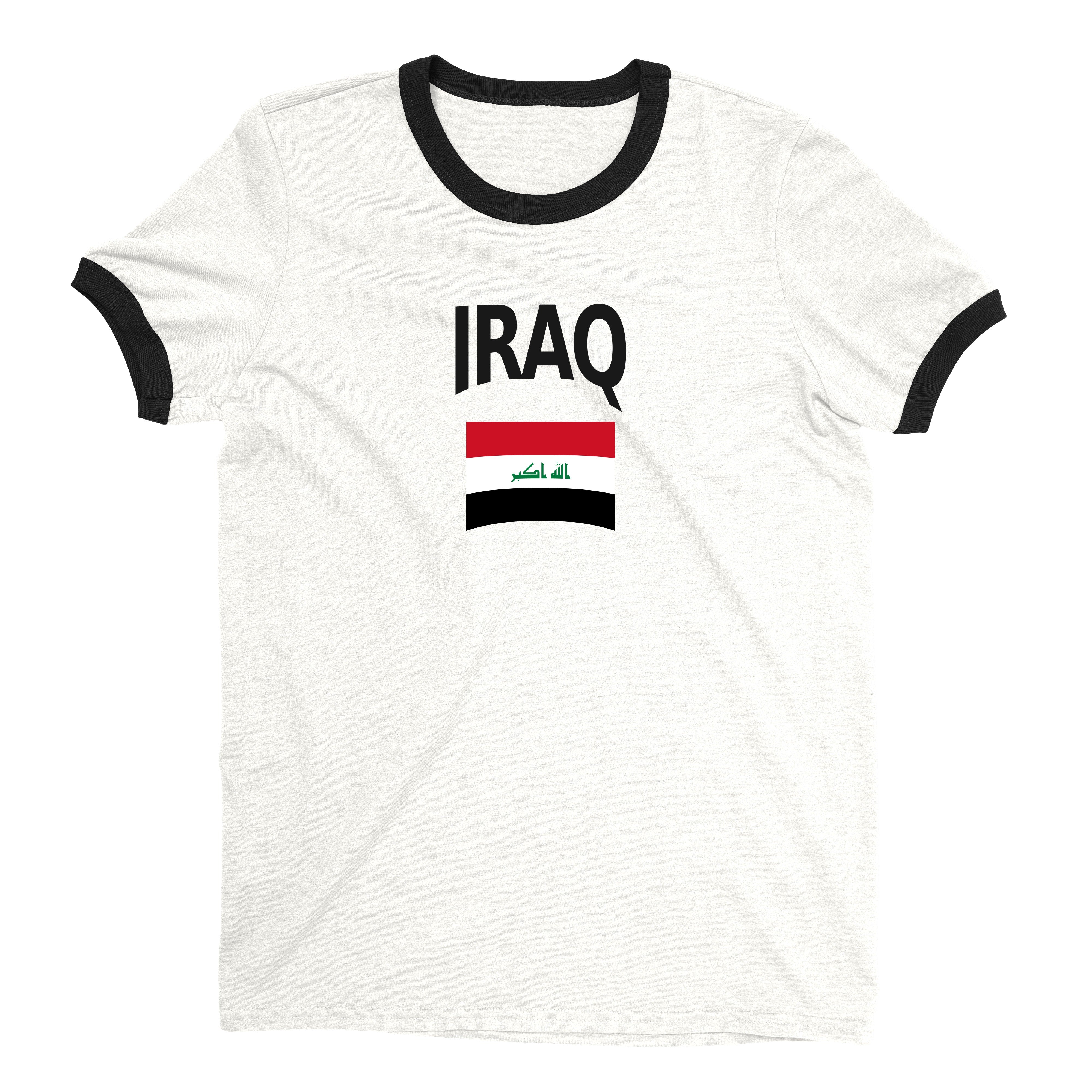 Iraq World Cup Ringer Tee Unisex T-Shirt -- NYC Factory