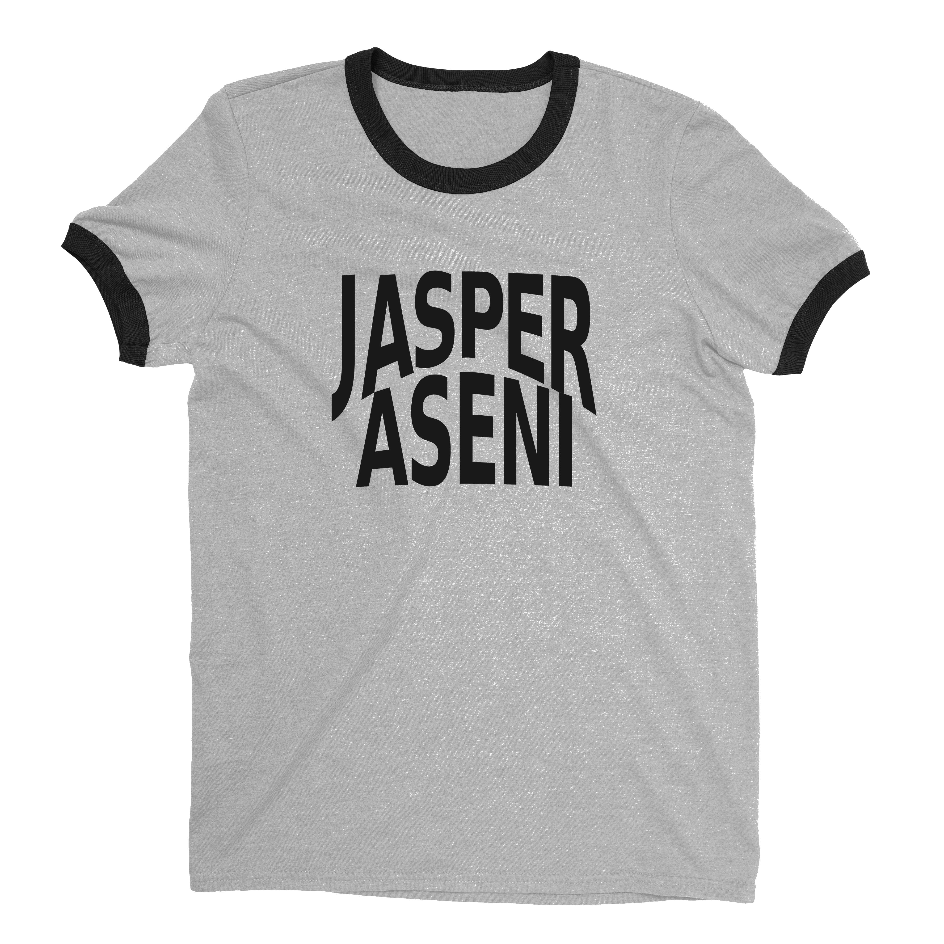 Jasper National Park Ringer Tee Retro Style Men's T-Shirt - NYC Factory - Heather Gray