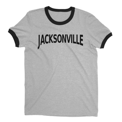Jacksonville Ringer Tee — Heather Gray