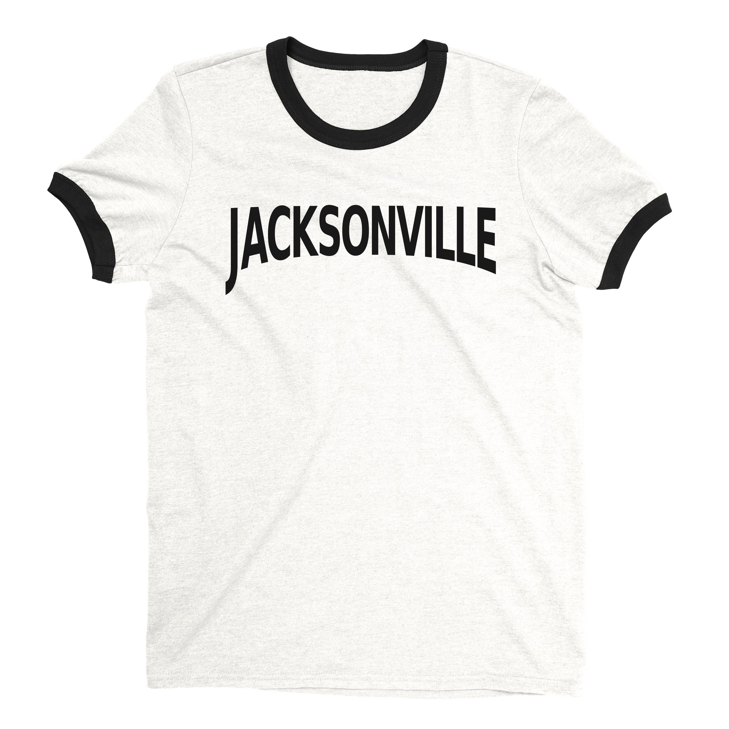 Jacksonville Ringer Tee — White
