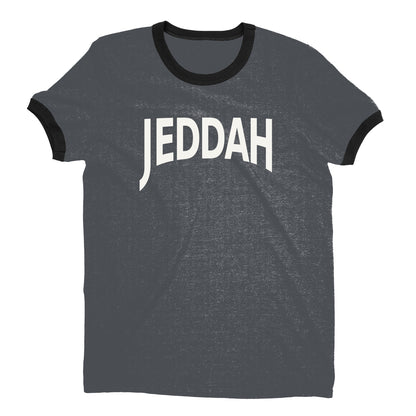 Jeddah Ringer Tee — Dark Heather