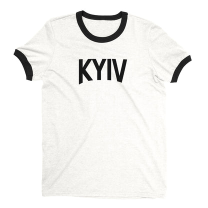 Kyiv Ringer Tee — White