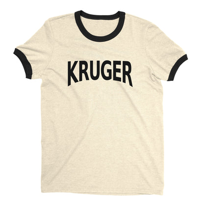 Kruger National Park Ringer Tee Retro Style Men's T-Shirt - NYC Factory - Natural