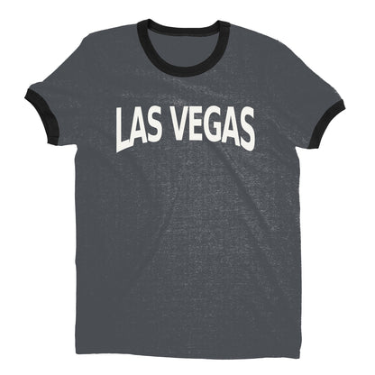 Las Vegas Ringer Tee — Dark Heather