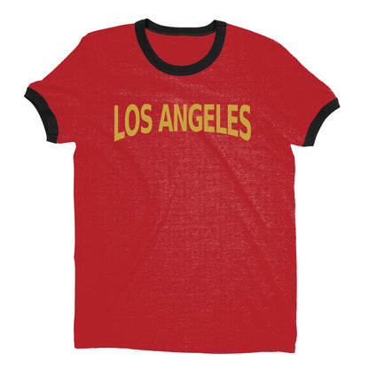 Los Angeles Ringer Tee — Red