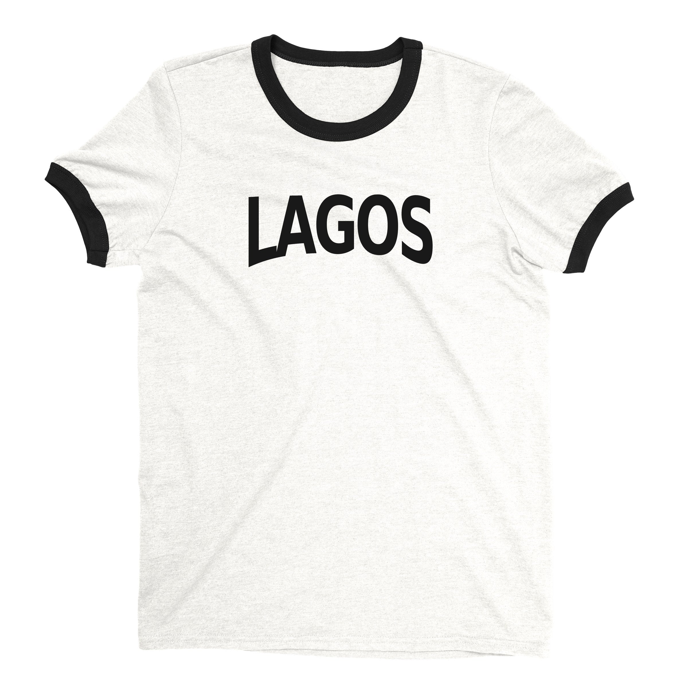 Lagos Ringer Tee — White
