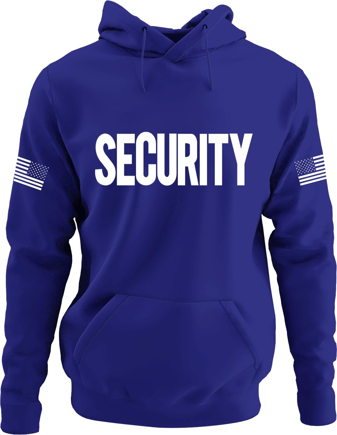 Security Hoodie with USA Flag Sleeve Prints Staff Coach Guard Police Sheriff