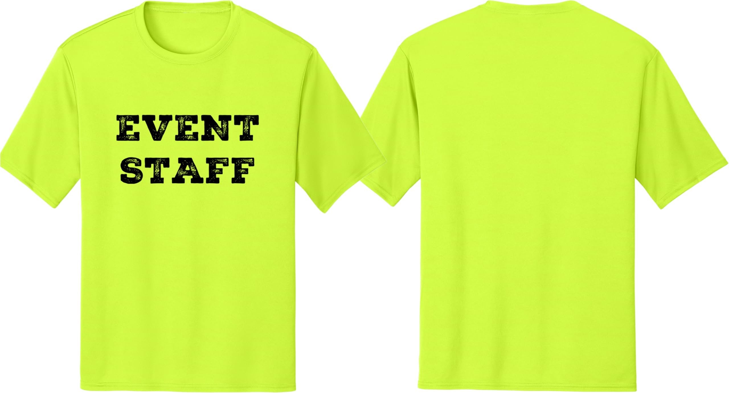 Professional Event Men's Unisex Staff Tees - Front & Back All Colors & Sizes In Stock