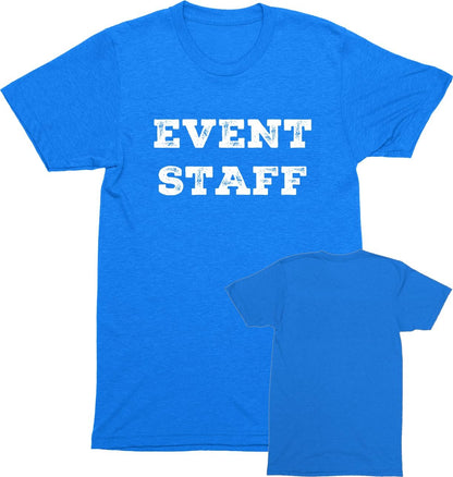 Professional Event Men's Unisex Staff Tees - Front & Back All Colors & Sizes In Stock
