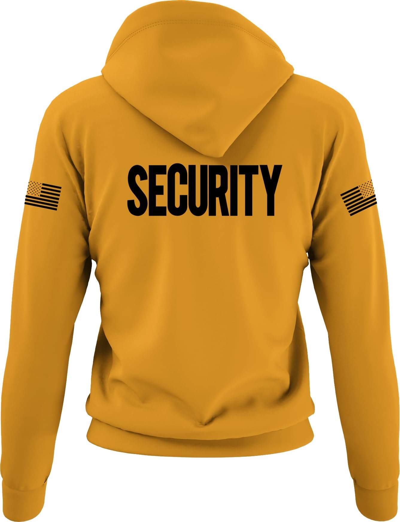 Security Hoodie with USA Flag Sleeve Prints Staff Coach Guard Police Sheriff