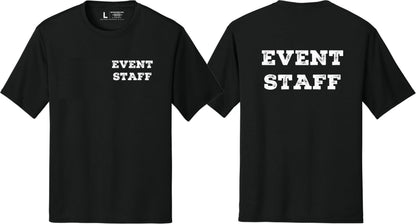 Professional Event Men's Unisex Staff Tees - Front & Back All Colors & Sizes In Stock - NYC Factory