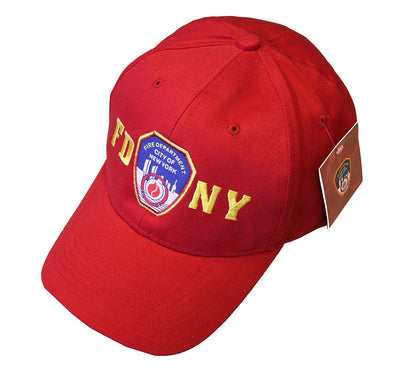 FDNY Baby Infant Baseball Hat Fire Department of New York Red One Size