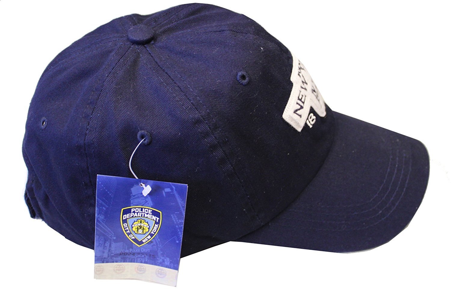 Men's NYPD Baseball Hats (Naqvy / White, 99307)