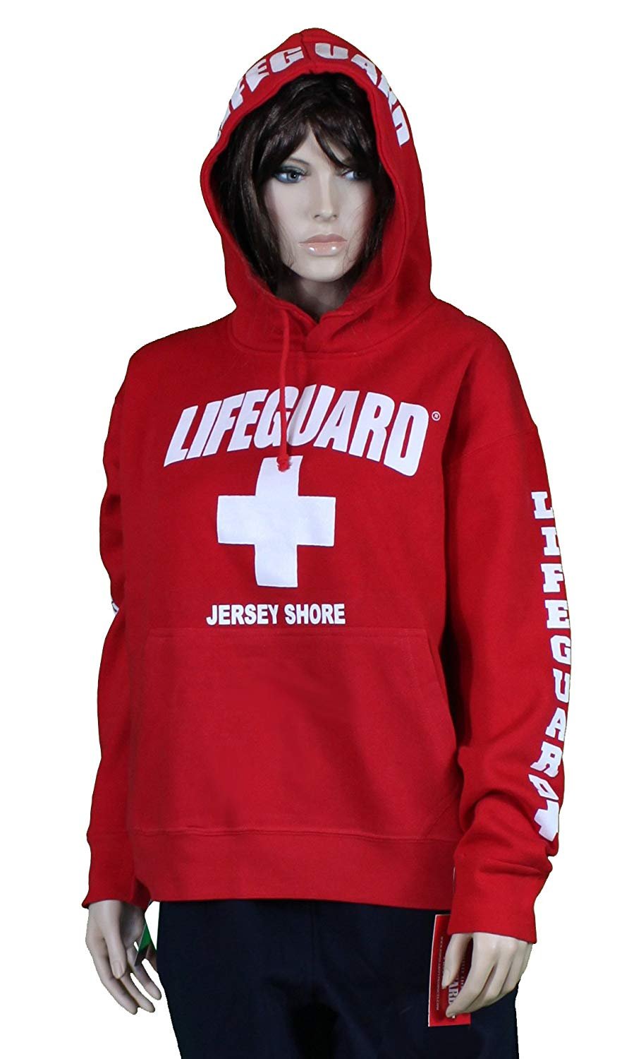 Lifeguard Jersey Shore NJ Life Guard Sweatshirt Red XL