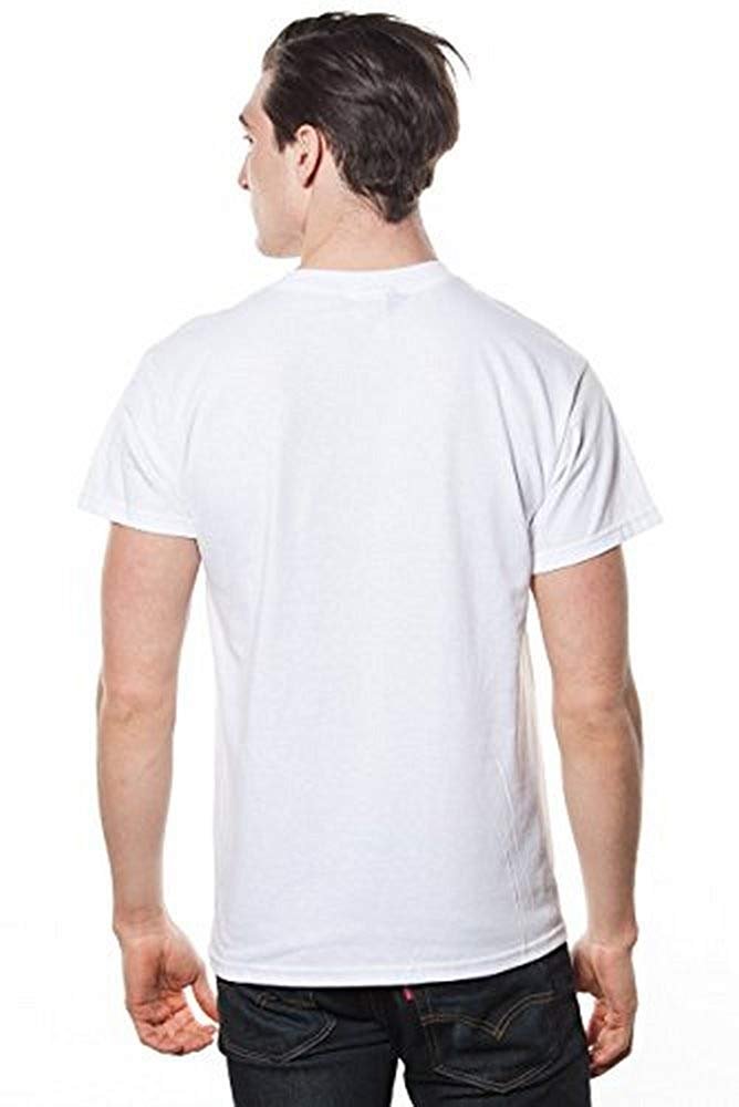 I Love NY Mens Short Sleeve T-Shirt White (Medium) - NYC Factory