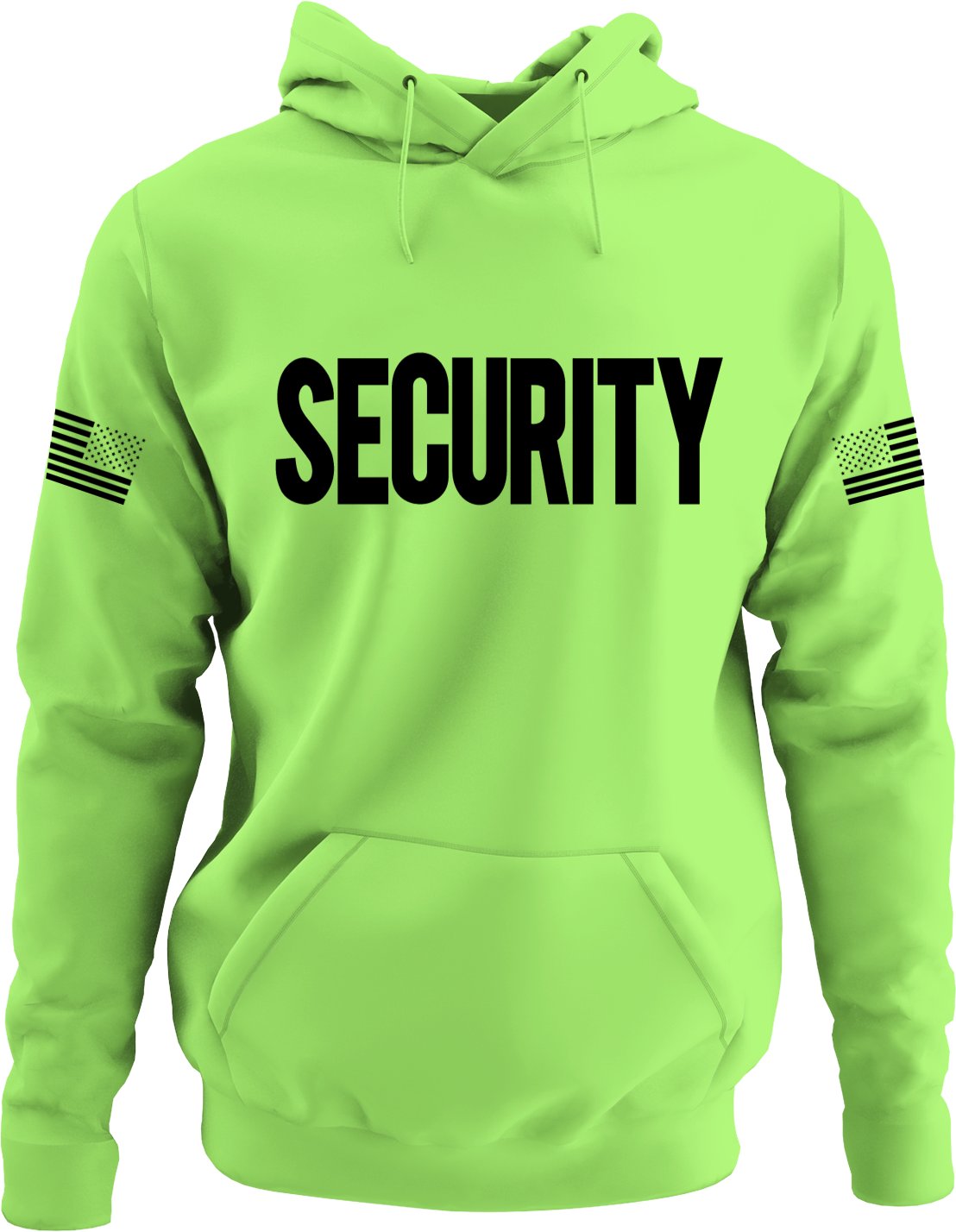 Security Hoodie with USA Flag Sleeve Prints Staff Coach Guard Police Sheriff