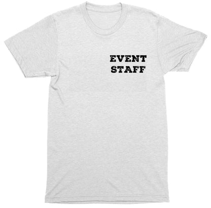 Professional Event Men's Unisex Staff Tees - Front & Back All Colors & Sizes In Stock