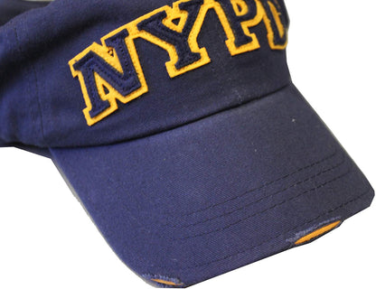 Men's NYPD Baseball Hats (Navy / Yellow 99310)