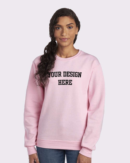 Your Design Here Black Print Custom Crewneck Sweatshirt