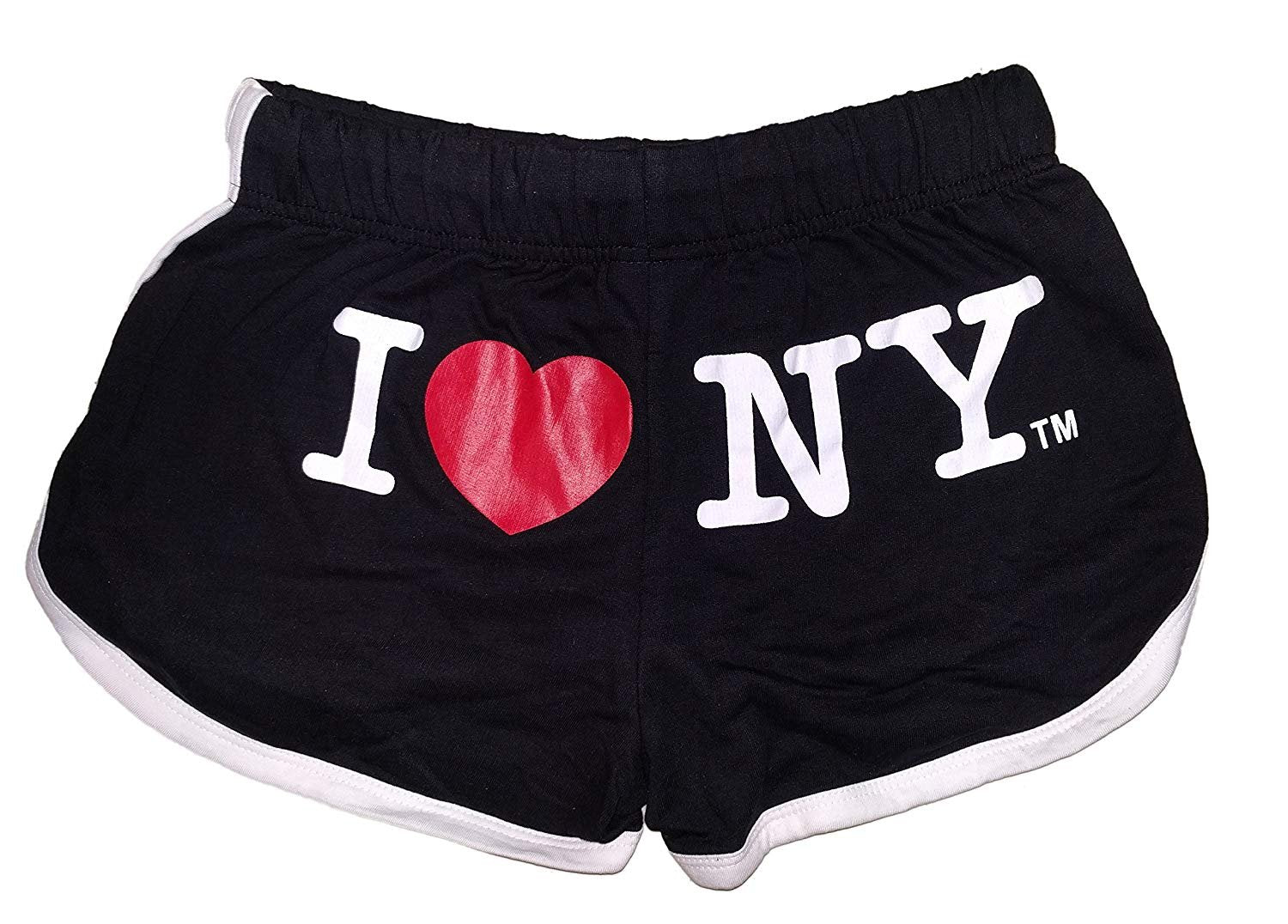 I Love NY Summer Shorts Ladies Black