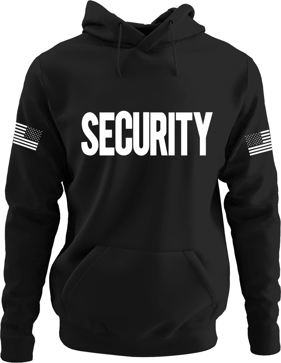 Security Hoodie with USA Flag Sleeve Prints Staff Coach Guard Police Sheriff