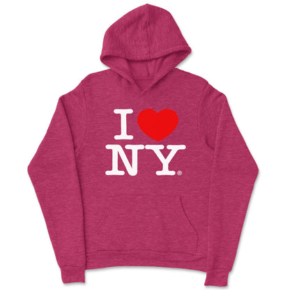 I Love NY Kids Hoodie Sweatshirt Officially Licensed (Youth, Turquoise)