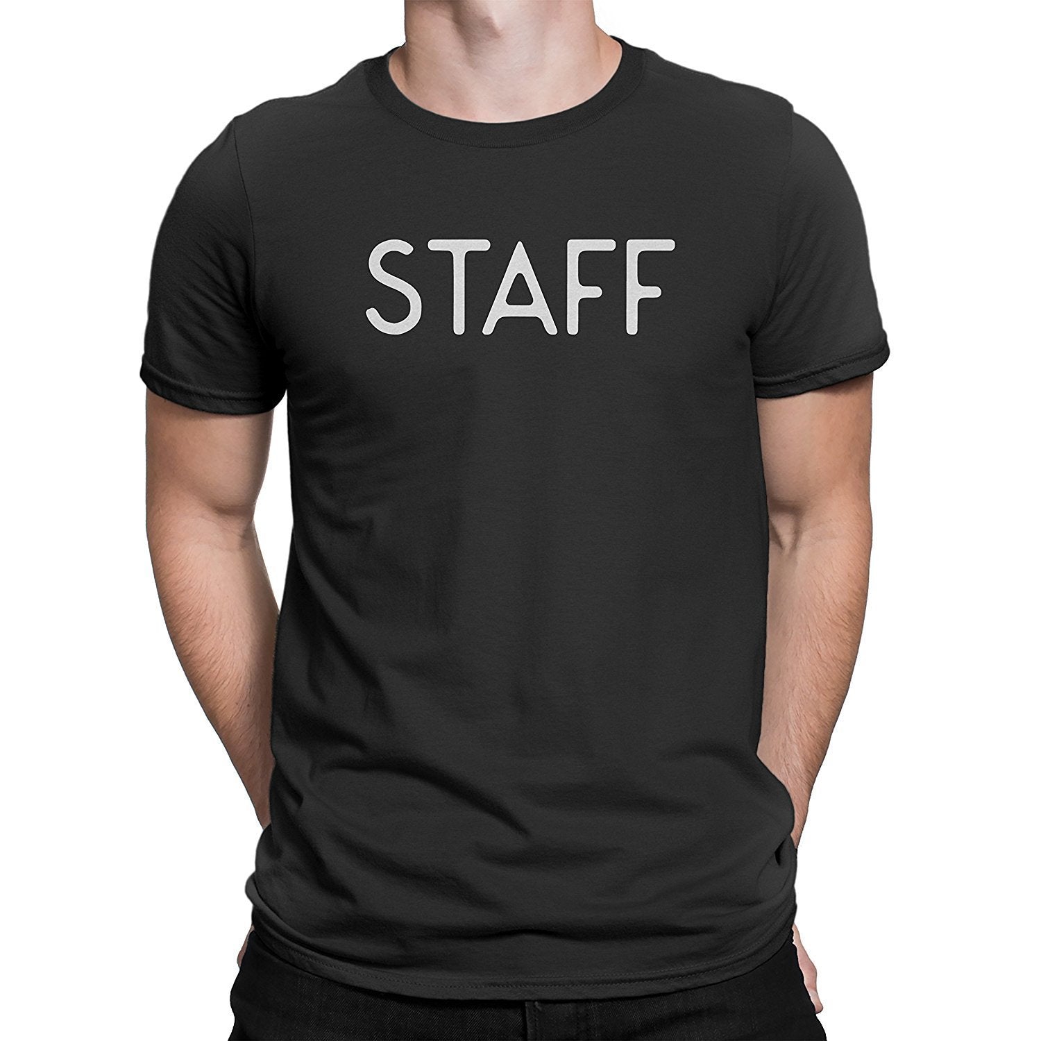NYC FACTORY Staff T-Shirt Screen Printed Tee Printed Front & Back Staff Event Shirt