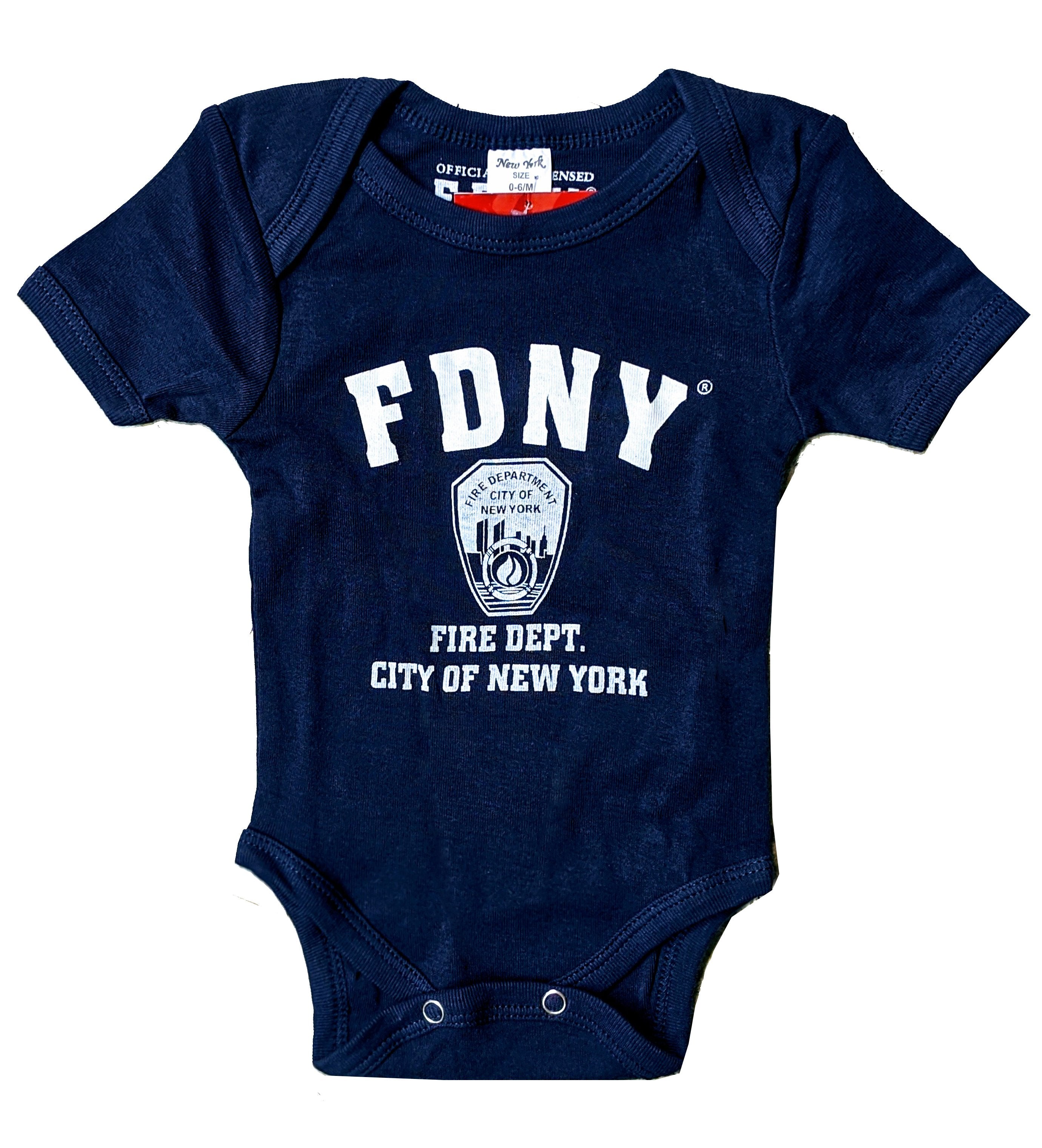 FDNY Baby Bodysuit Officially Licensed Product Navy Blue