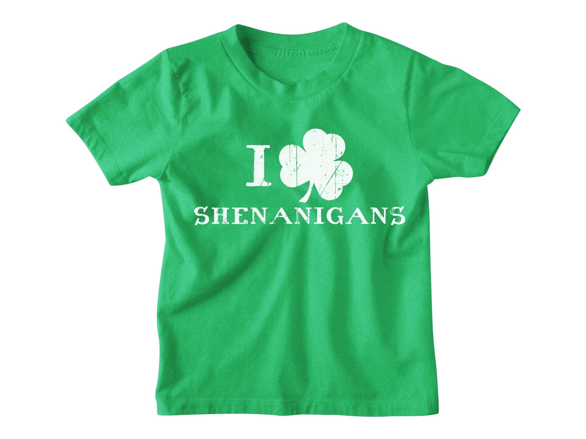 USA Printed Shamrock Youth T-Shirt Irish Distressed Tee Kids St Patricks Day Heather Green