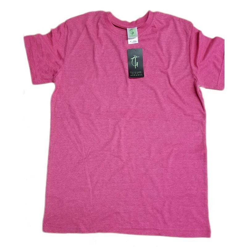 Tulo  Garn Mens Heather Color Cotton Blend Tee