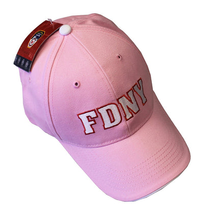 FDNY Baseball Hat Fire Department Of New York City Pink & White One Size