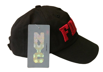 FDNY Baseball Hat Black Red 3d Embroidered Letters