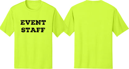 Professional Event Men's Unisex Staff Tees - Front & Back All Colors & Sizes In Stock