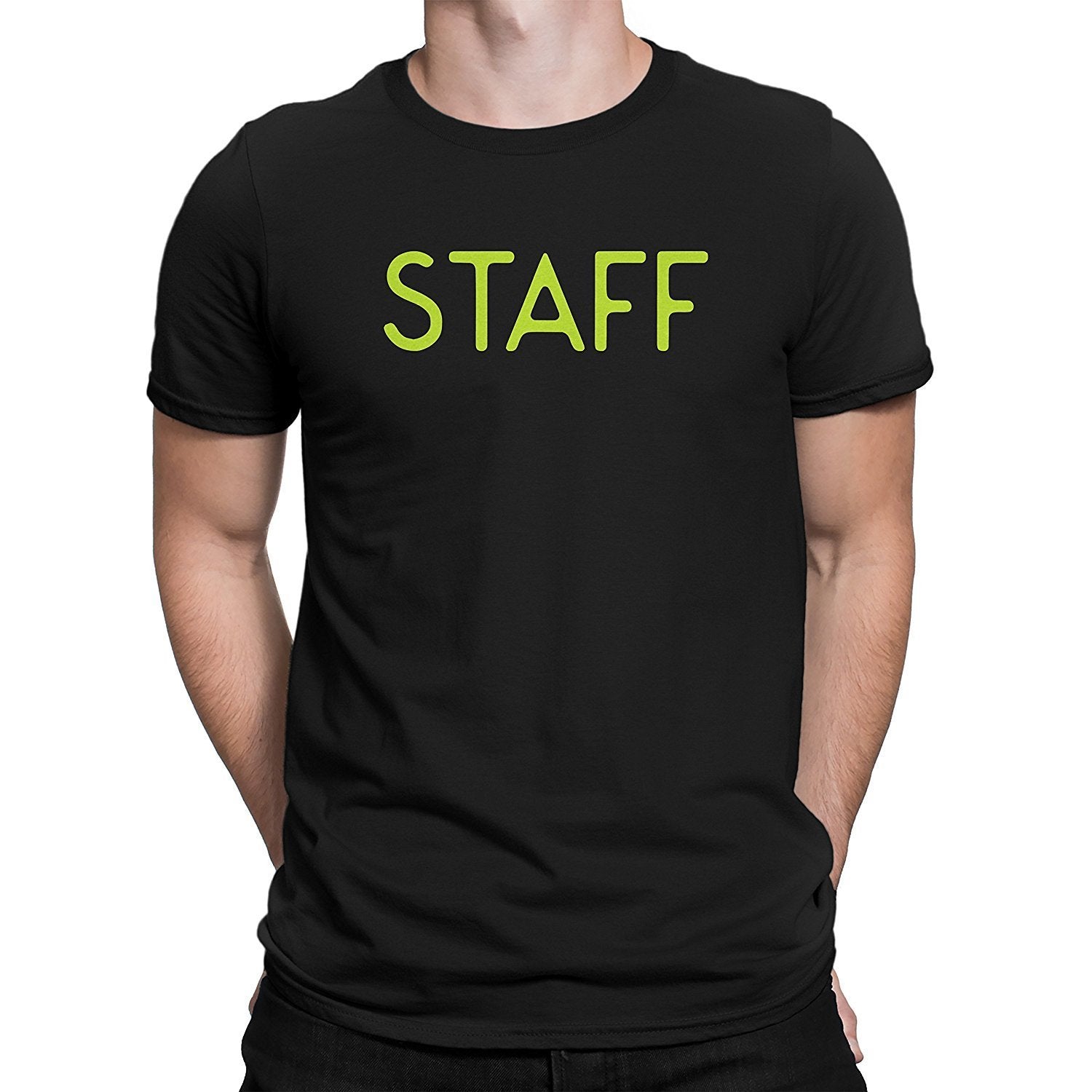 NYC FACTORY Staff T-Shirt Screen Printed Tee Printed Front & Back Staff Event Shirt