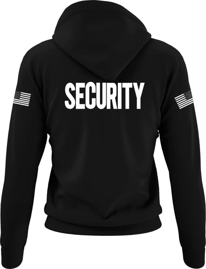 Security Hoodie with USA Flag Sleeve Prints Staff Coach Guard Police Sheriff