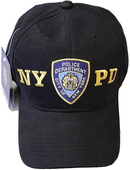 Men's NYPD Baseball Hats (Navy, White 3d Letters)