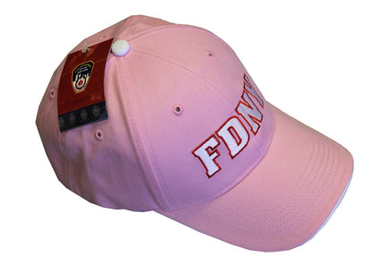 FDNY Baseball Hat Fire Department Of New York City Pink & White One Size