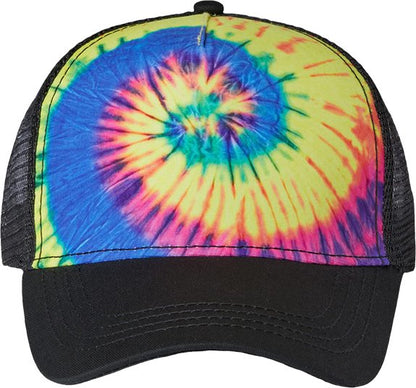 Design your own tie-dye trucker hat / Custom Tie-Dyed 5-Panel Cap