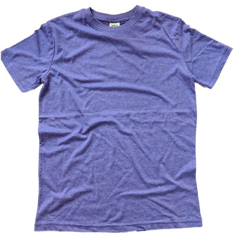 Tulo  Garn Mens Heather Color Cotton Blend Tee