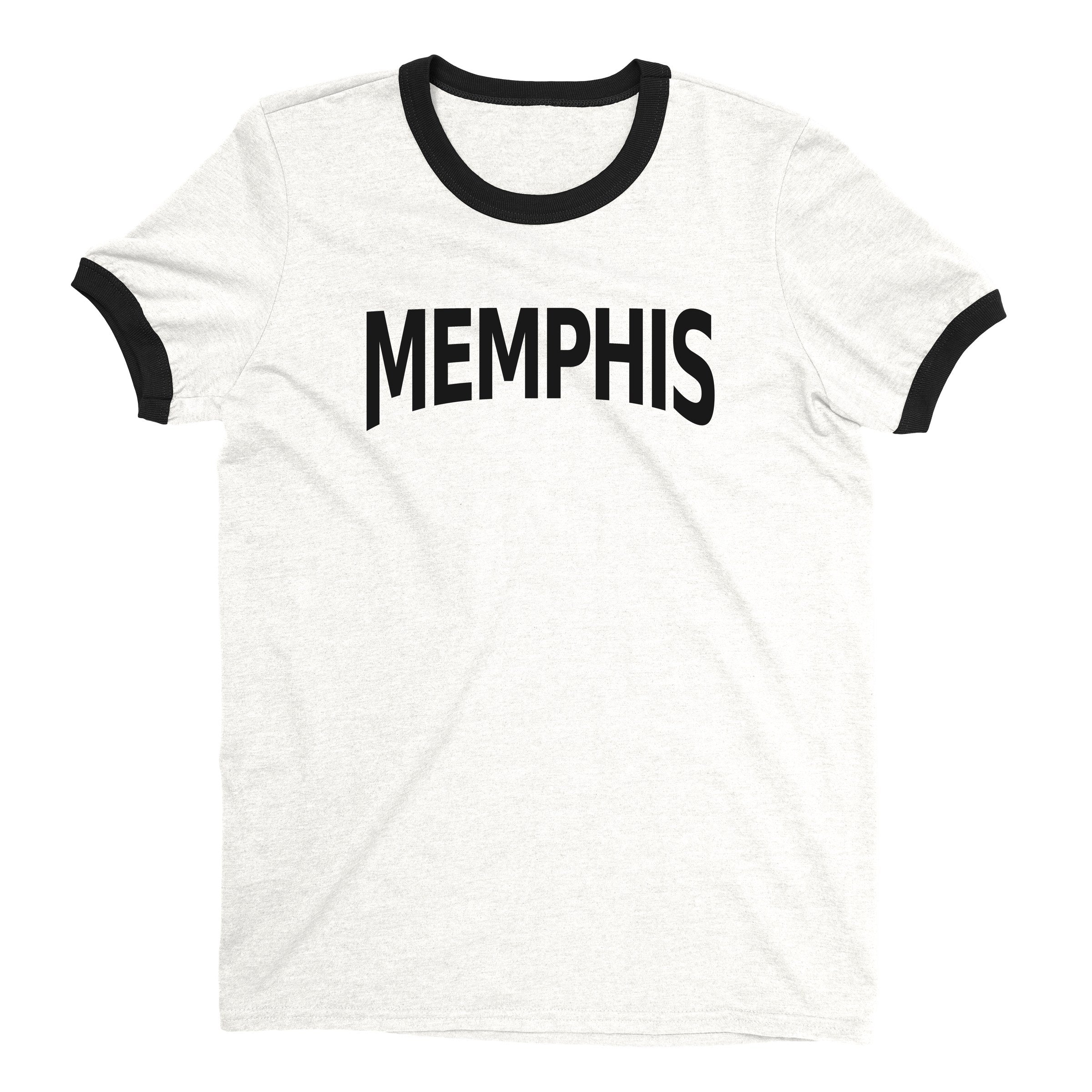 Memphis Ringer Tee — White