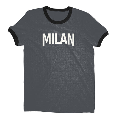 Milan Ringer Tee — Dark Heather