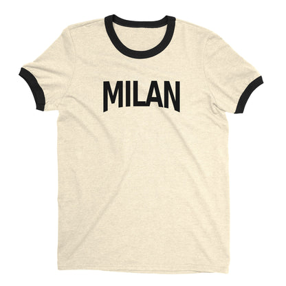 Milan Ringer Tee — Natural