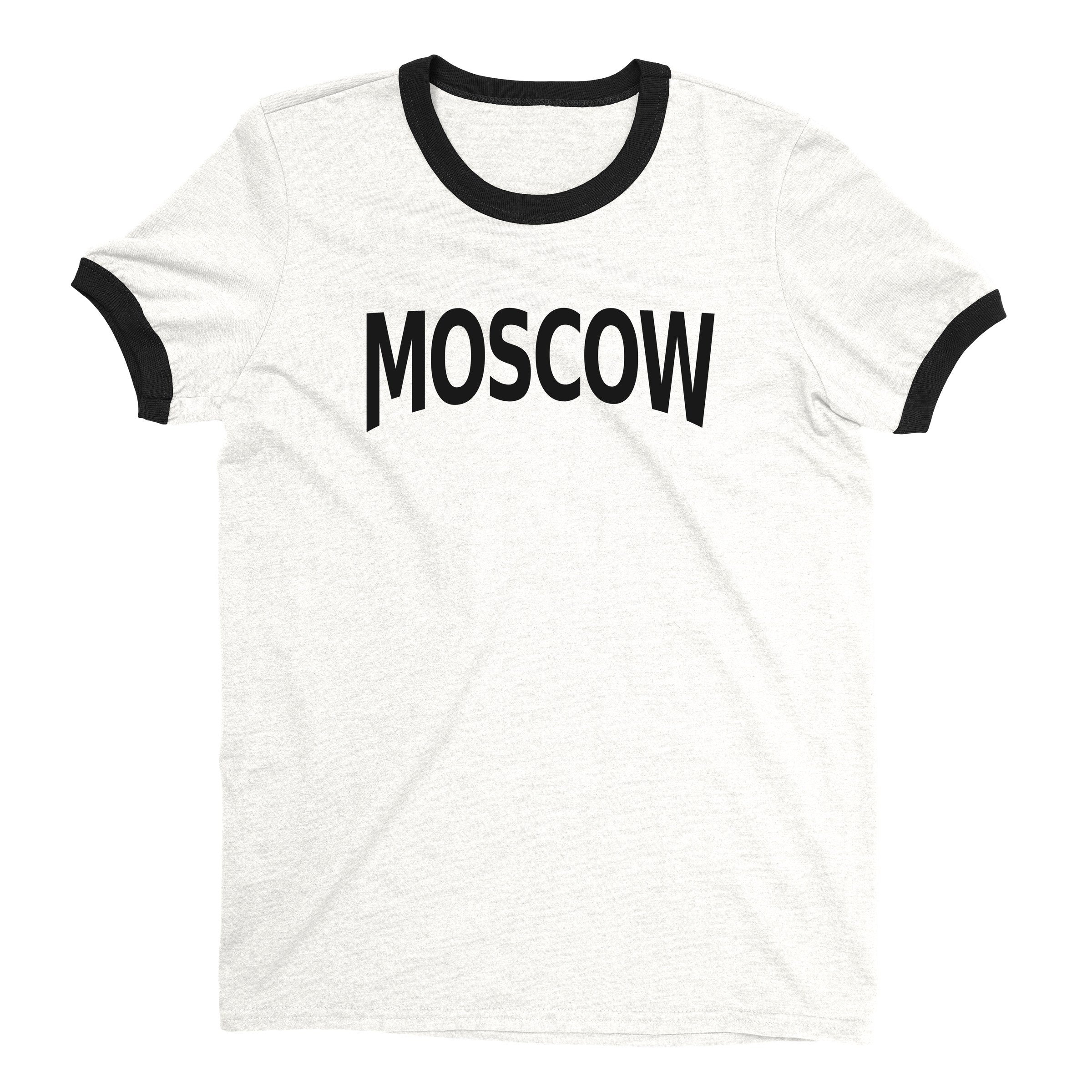 Moscow Ringer Tee — White
