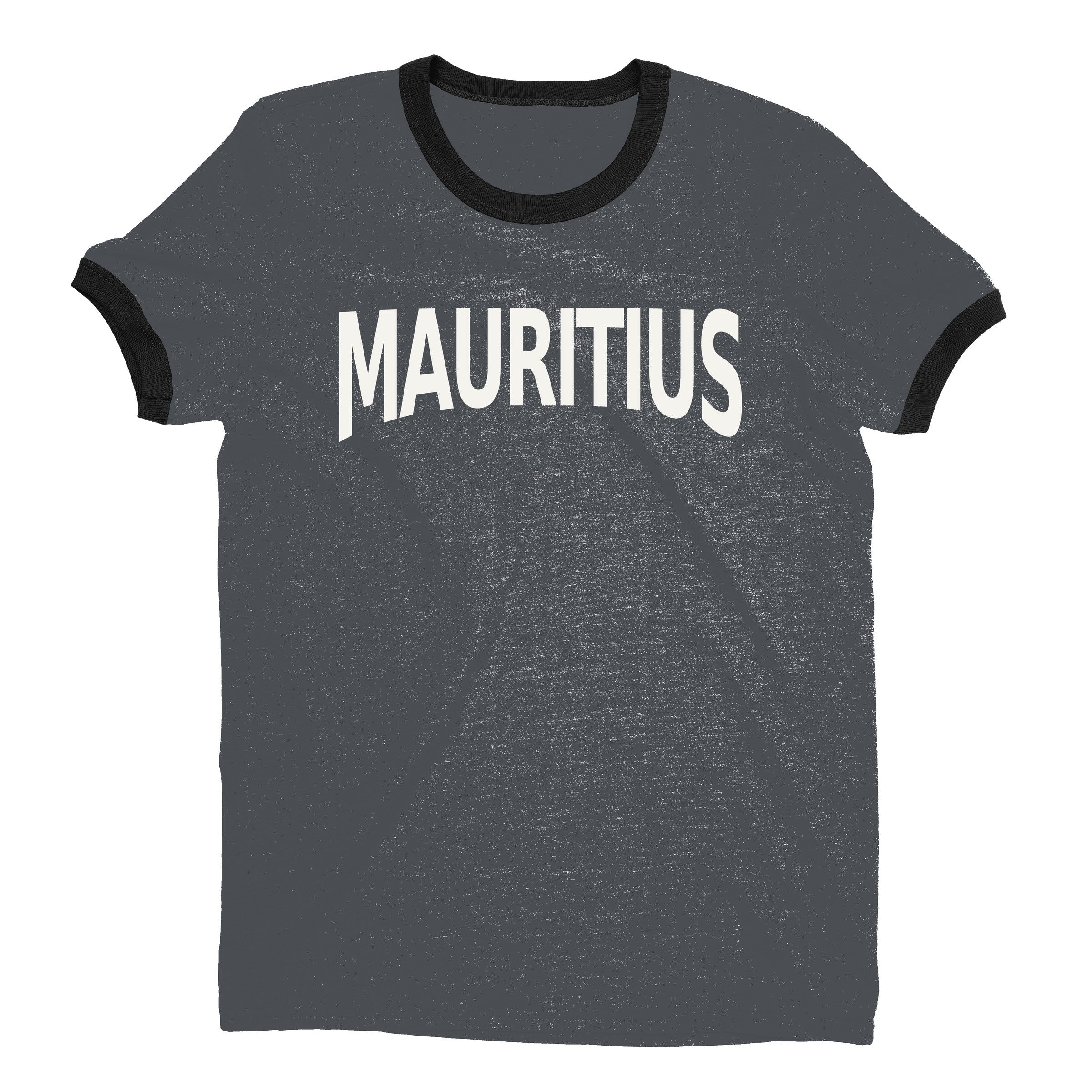 Mauritius Ringer Tee — Dark Heather