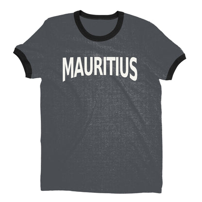 Mauritius Ringer Tee — Dark Heather